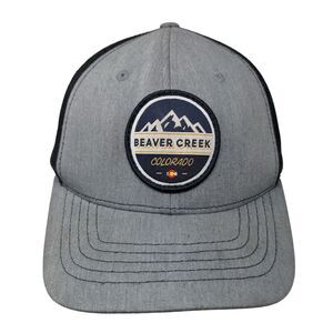 Beaver Creek Colorado Snapback Mesh Back Trucker Hat Gray Youth 6 Panel
